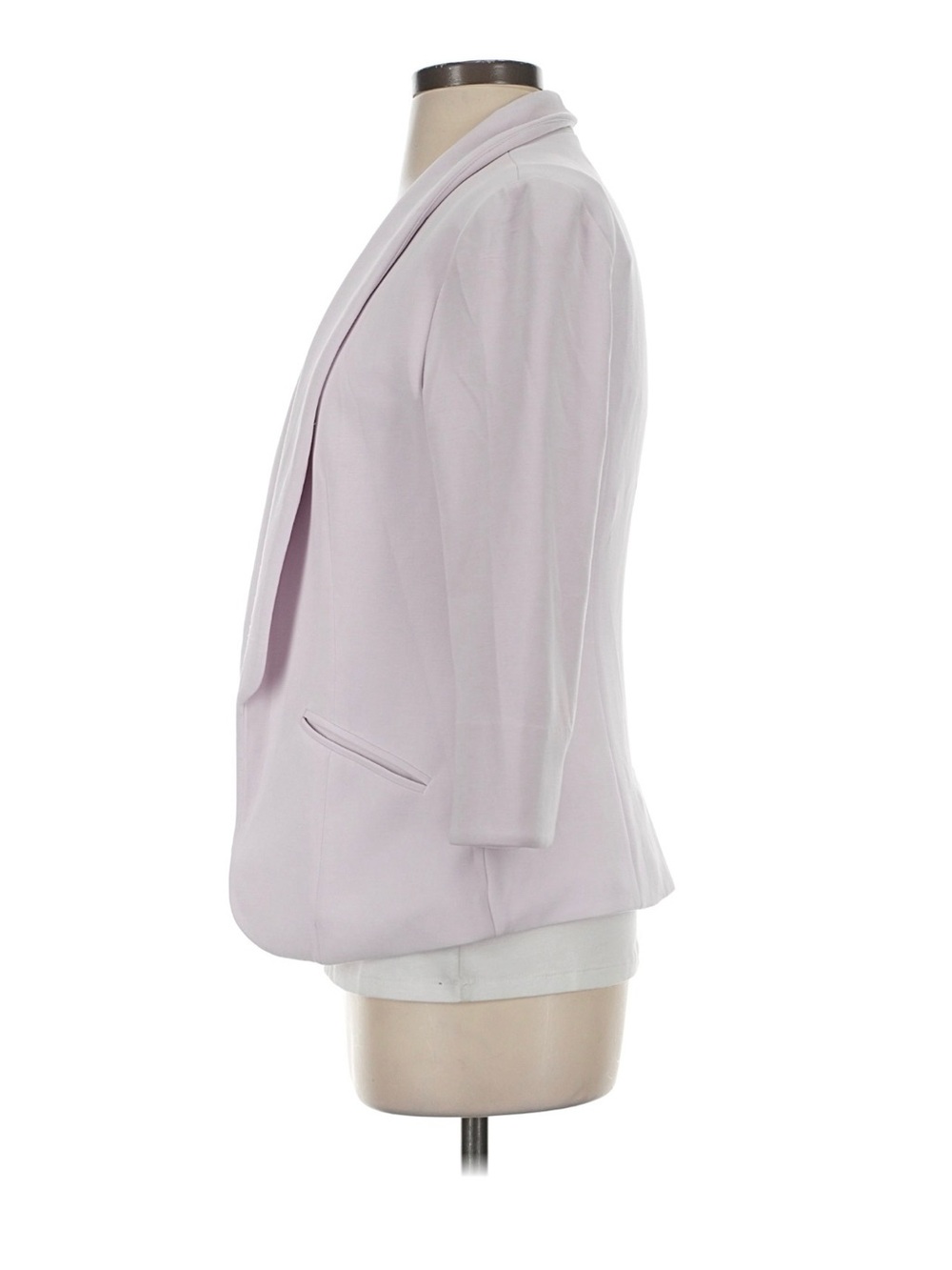 Skies are Blue Light Pink Open-Front Modal Blazer Jacket - Picture 2 of 4